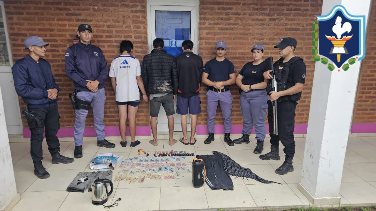 Quitilipi: detuvieron a tres jóvenes y recuperaron objetos robados de un comercio
