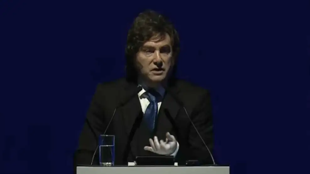 Javier Milei redobló sus críticas al periodismo en la Expo EFI y defendió el rumbo económico del Gobierno