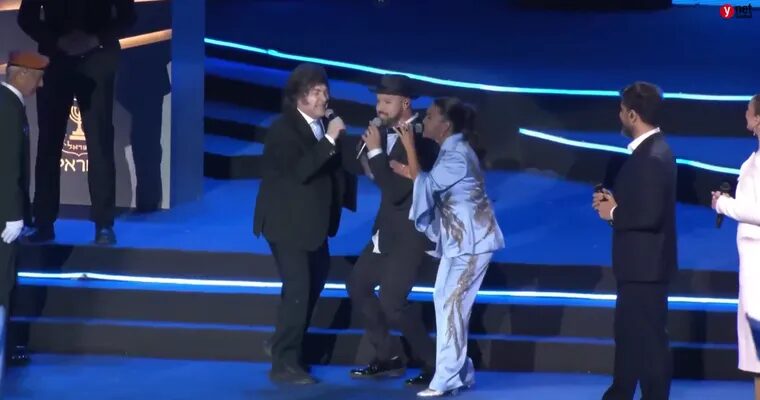 En medio de la tensión en Medio Oriente, Javier Milei cantó “Libre” en un acto en Israel