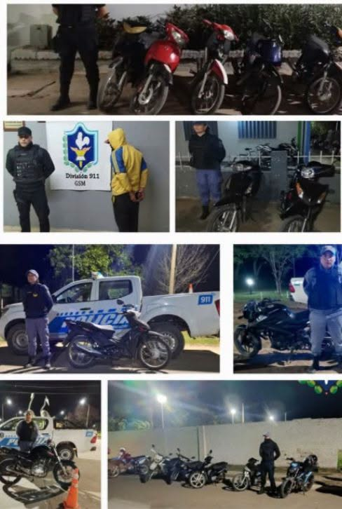 Fuerte despliegue policial en Colonia Elisa: secuestraron 46 motos y detuvieron a 52 contraventores